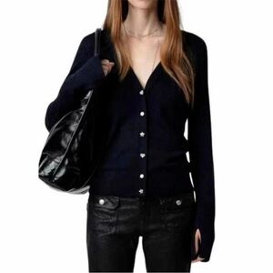 Zadig & Voltaire Jemma cardigan Sweater NWT blue